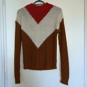 3 Tone Fall Color Medium Sweater